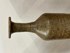 Large Earth Toned Stoneware Pottery Vessel