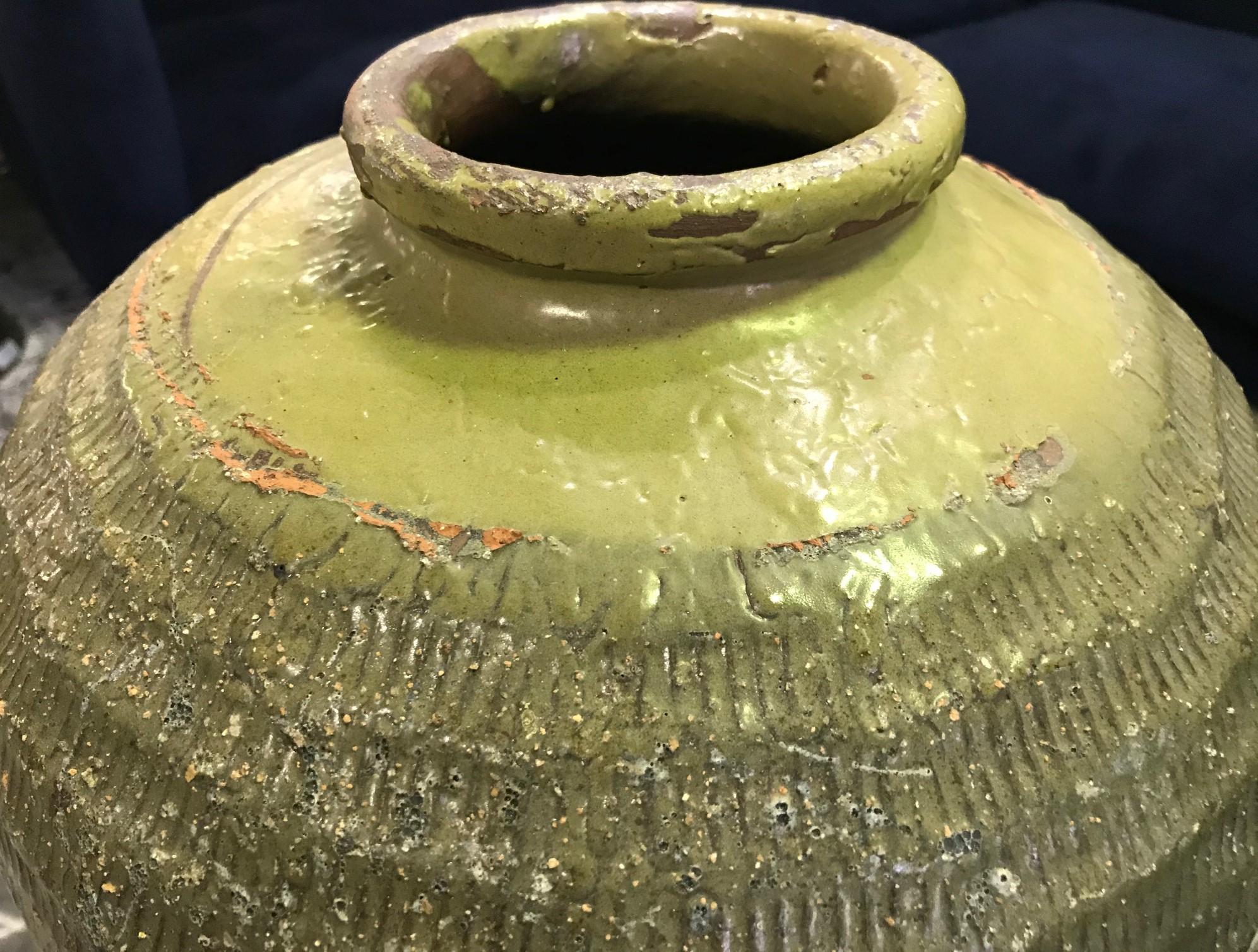 Large Heavy Earthenware Pottery Vase Pot Jar 3
