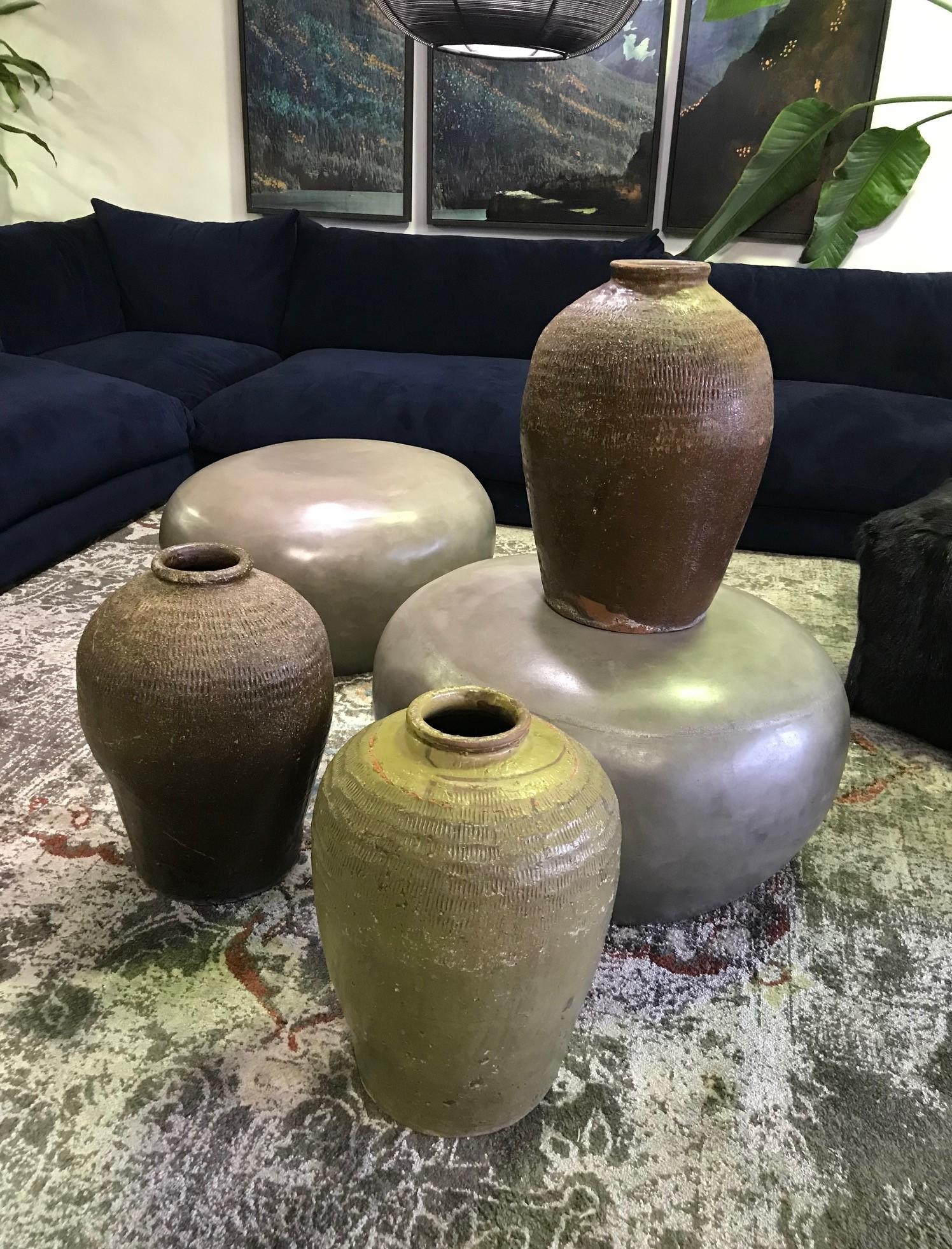 Large Heavy Earthenware Pottery Vase Pot Jar 4