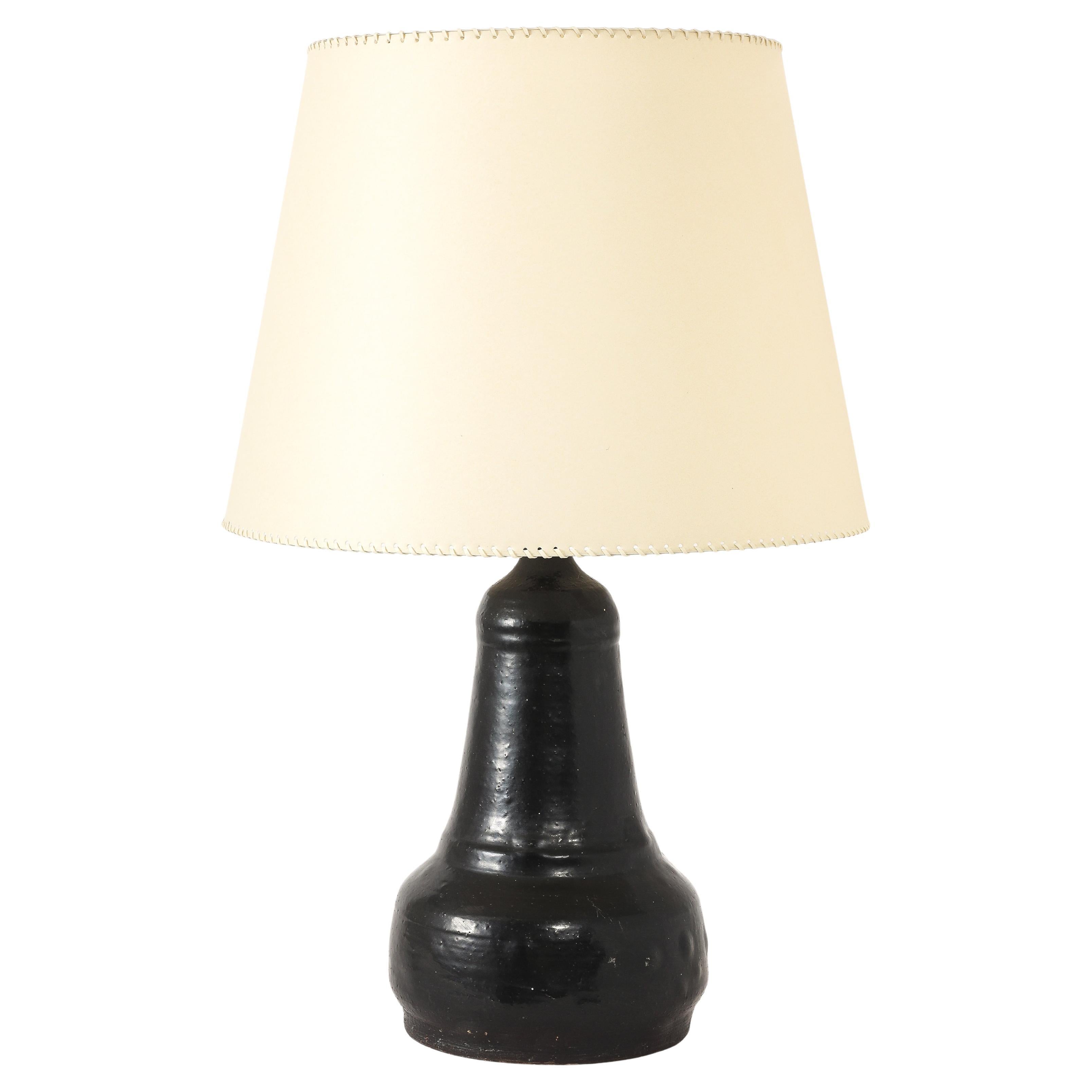 Large Earthenware Table Lamp #3, France 1950
s im Angebot