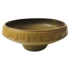 Large Earthtone Ikebana Pottery Planter Bowl
