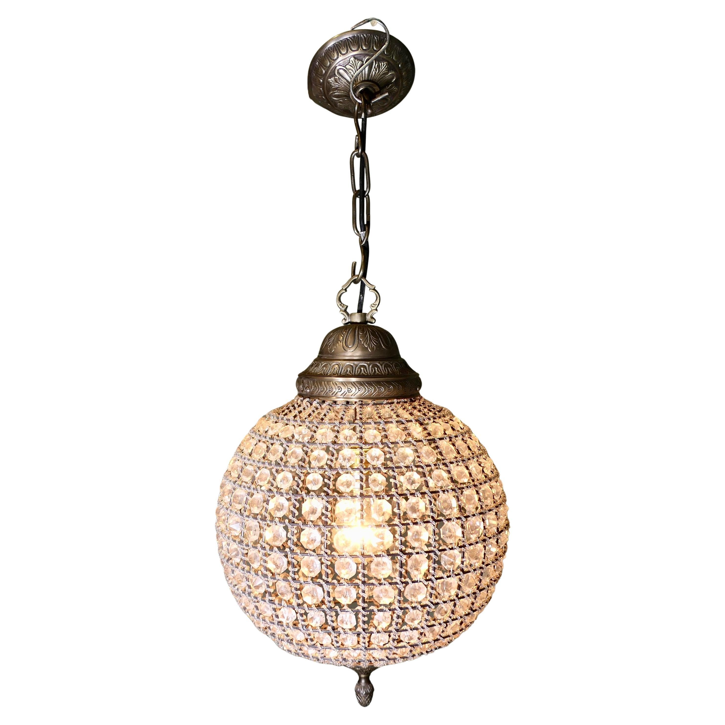 Large Eastern Style Globe Hanging Pendant Light