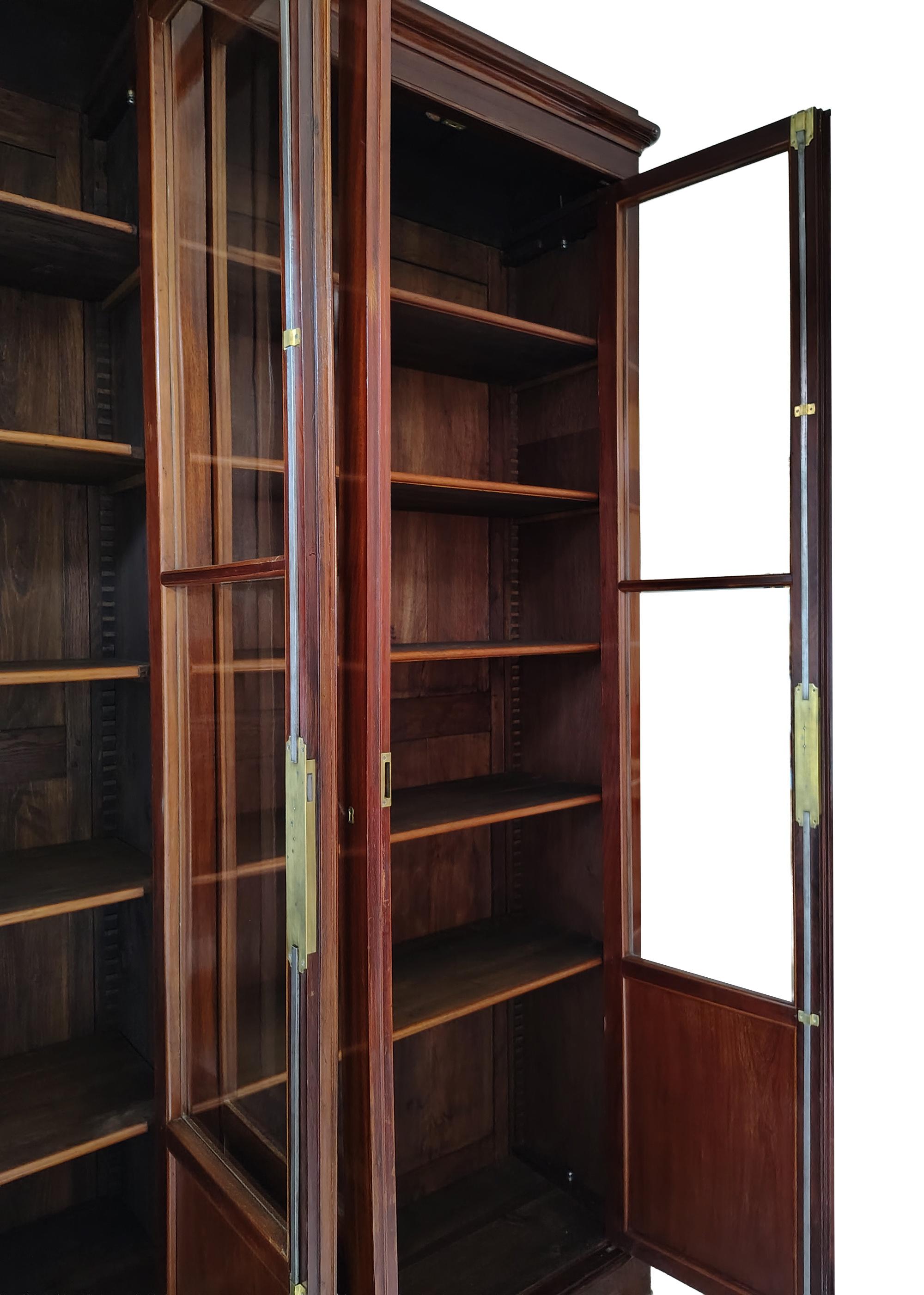 Large Eatly 19th Century, Charles X , French Bookcase in Mahogany For Sale 2