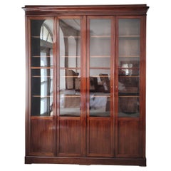 Large Eatly 19th Century, Charles X , French Bookcase in Mahogany