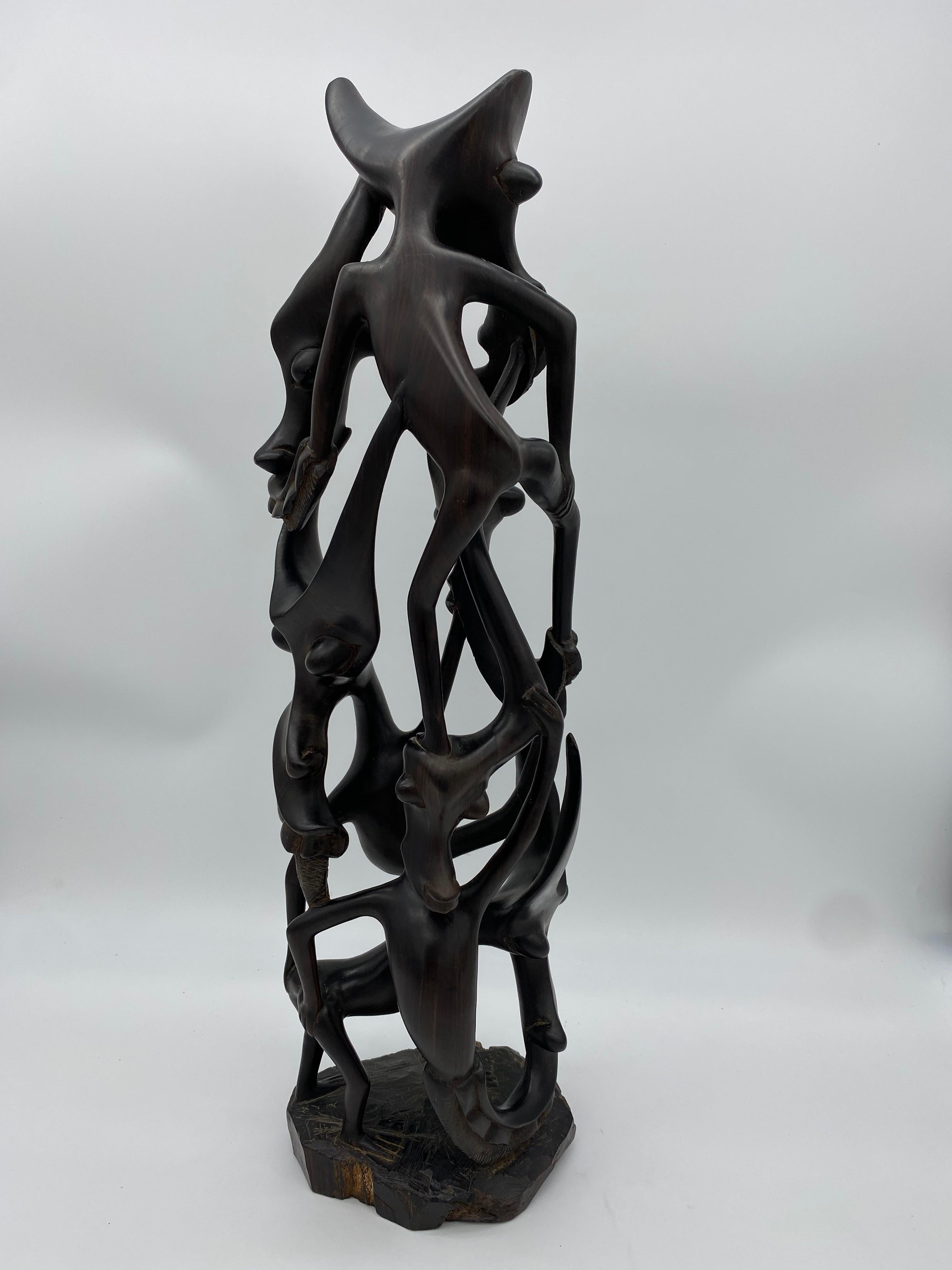 statue africaine en bois ebène prix