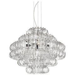 Grand lustre Ecos SP 90 avec cadre chromé de Vistosi