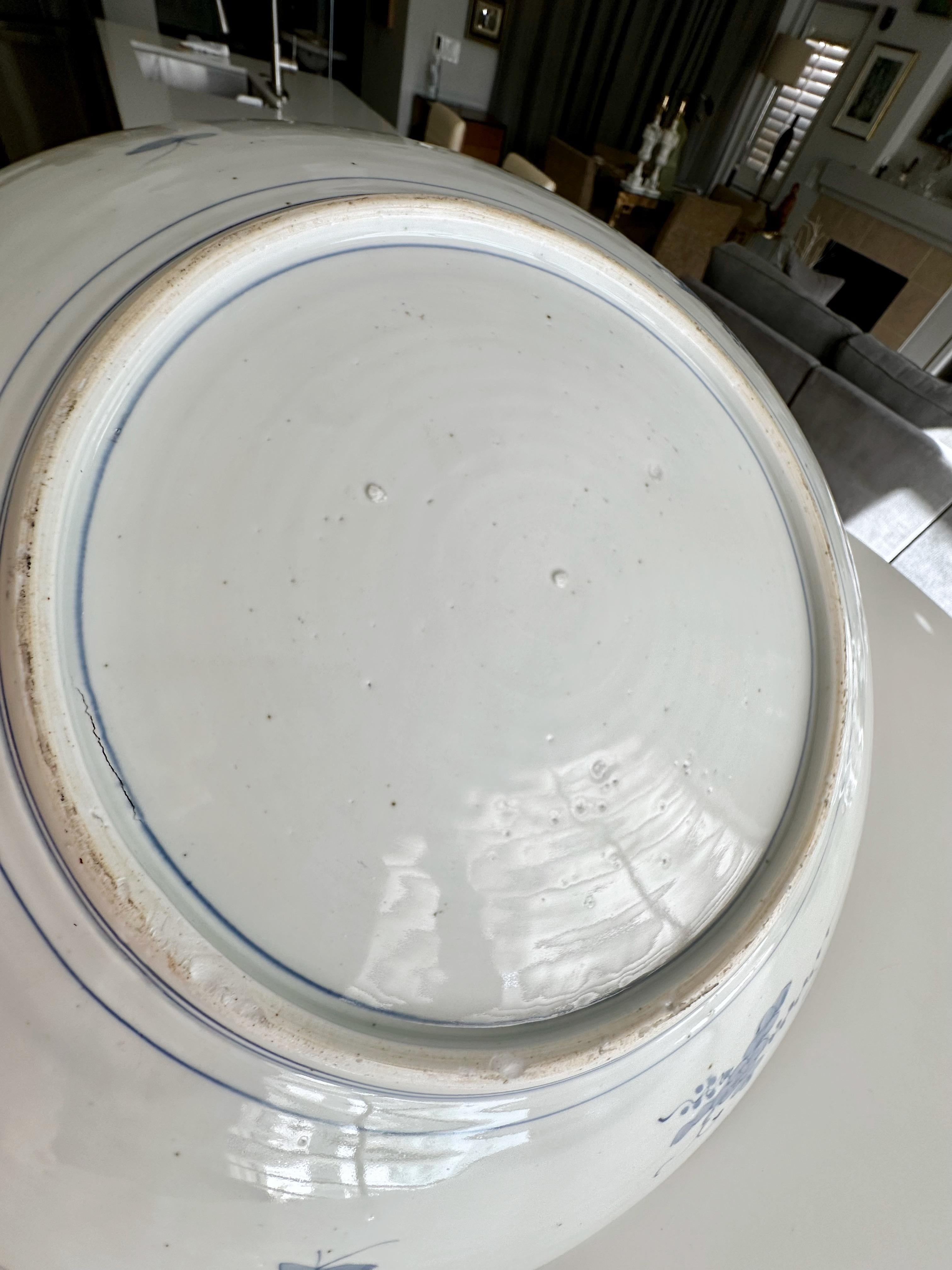 Große Edo Japanese Arita Porzellan Charger im Angebot 9