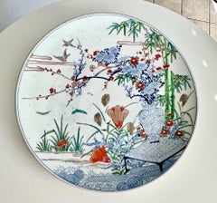 Large Edo Japanese Arita Porcelain Charger