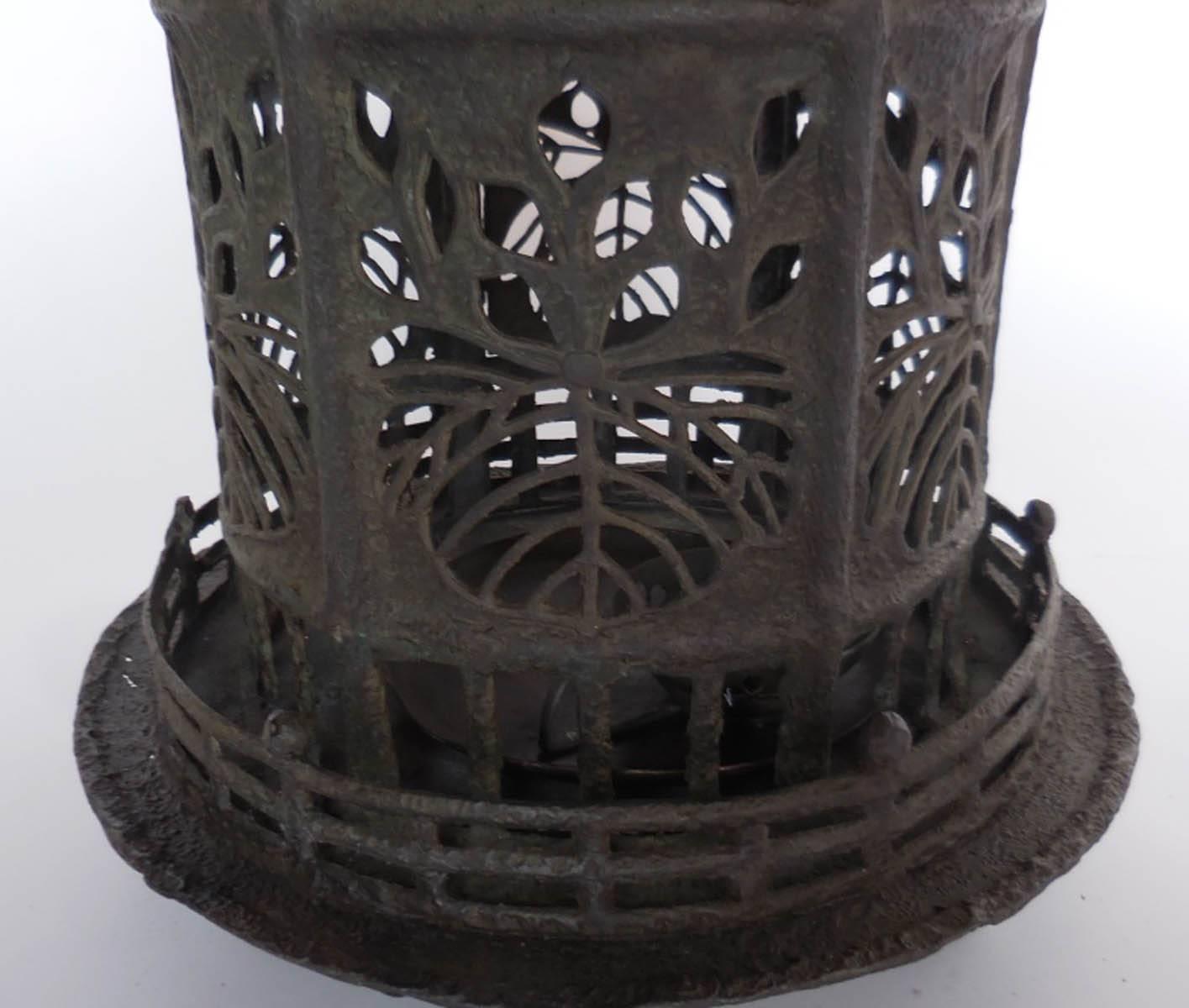 Large Edo Period Bronze Lantern 13