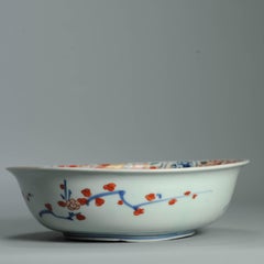 Large Edo Period Imari Bowl. 18th c Daikon Imari Japan Porcelain Bowl