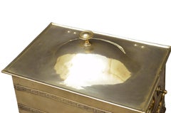 Large Edwardian Brass Coal Bucket