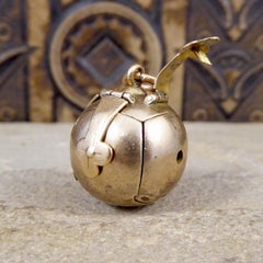 Pendentif orbe pliant maçonnique édouardien de grande taille