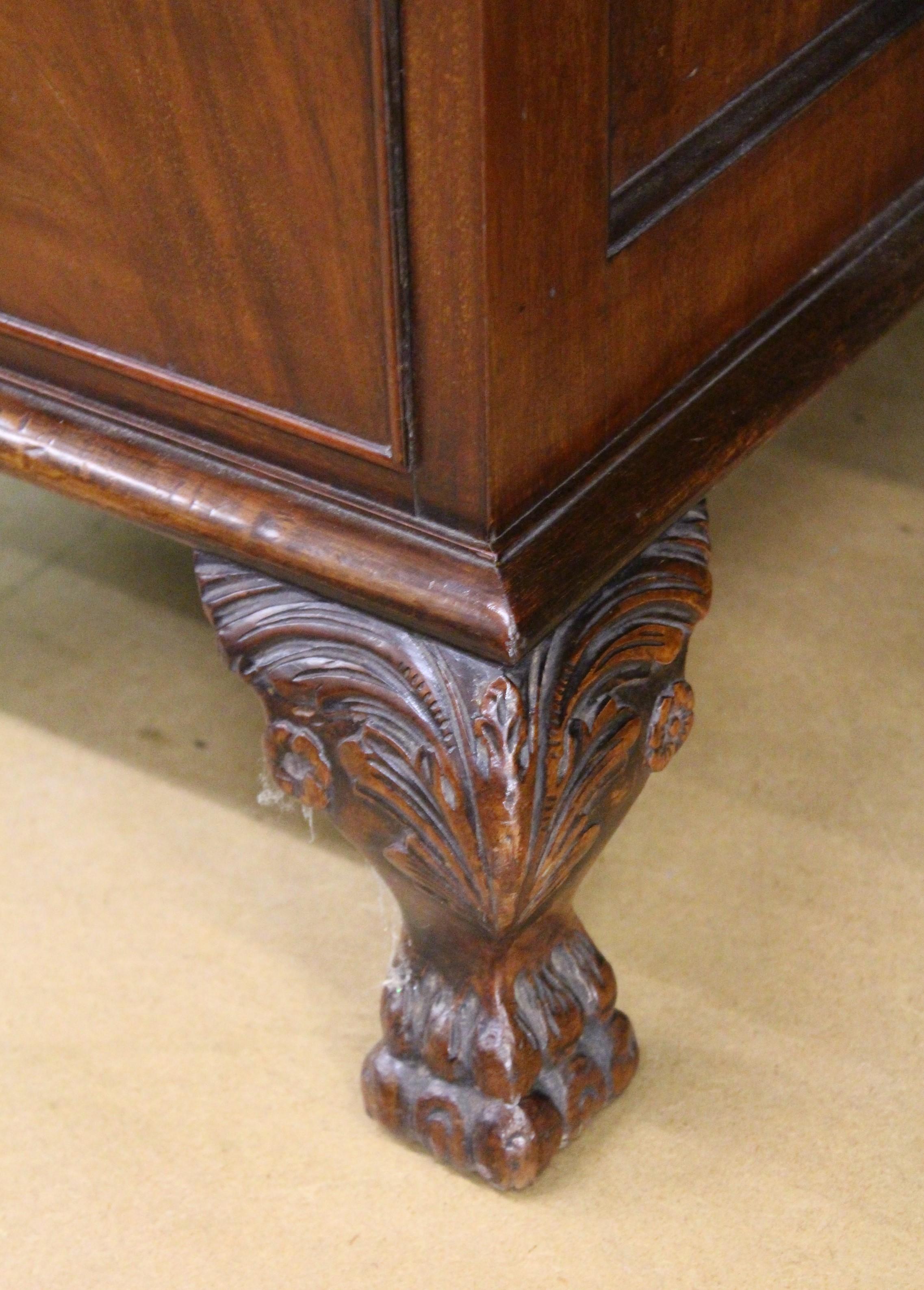 Large Edwardian Walnut Partners Pedestal Desk 1