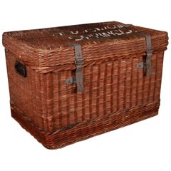 Vintage Large Edwardian Wicker Basket