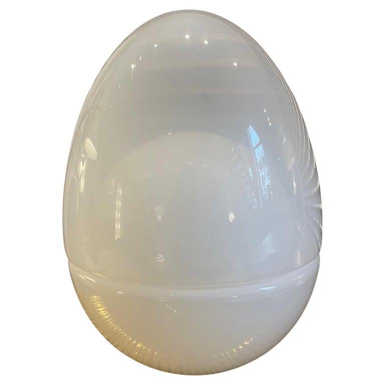 Large Egg Lamp by Carlo Nason for Mazzega, Murano Glass 1