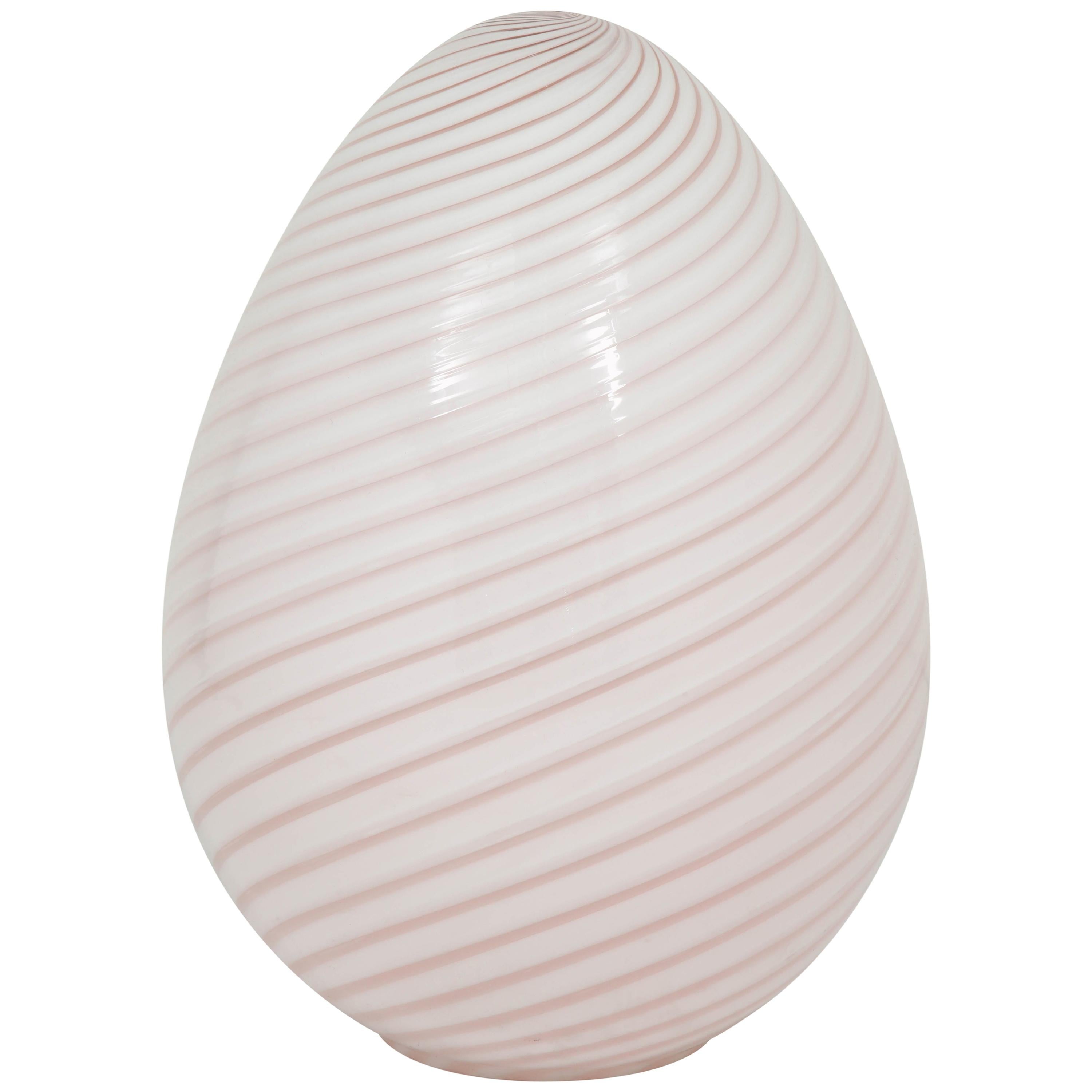 Large Egg Lamp by Vetri Murano