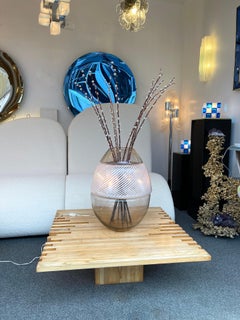 Large Egg Lamp Lightning Vase Murano Glass, Italy, 1970s