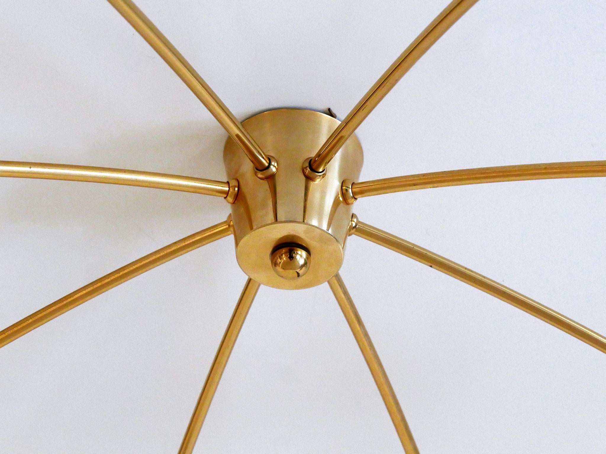 Grande lampadario o plafoniera Sputnik a otto braccia della metà del secolo scorso, Germania anni '70 in vendita 10