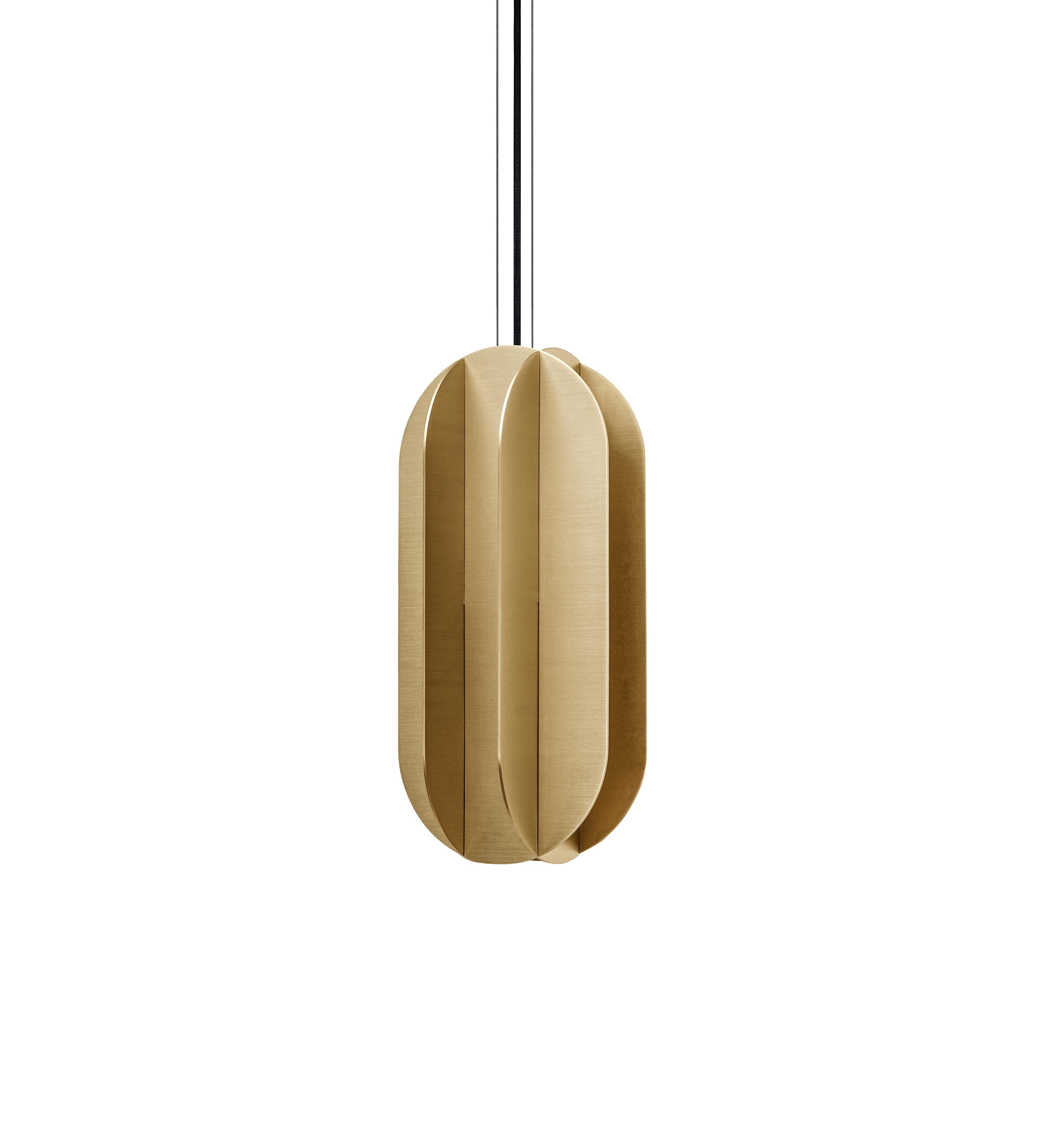 Large El Lamp CS1 by NOOM
Dimensions: W 15 x D 15 x H 33 cm 
Materials: Brass.
Weight: 2,5 kg

'El' lighting collection emphasizes the clear and confident design aesthetic of Suprematism, an early twentieth-century avant-garde art movement. The