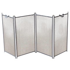 Large, Elegant French Fireplace Screen, Handmade, 38" to 55" Wide, 24.6" Tall