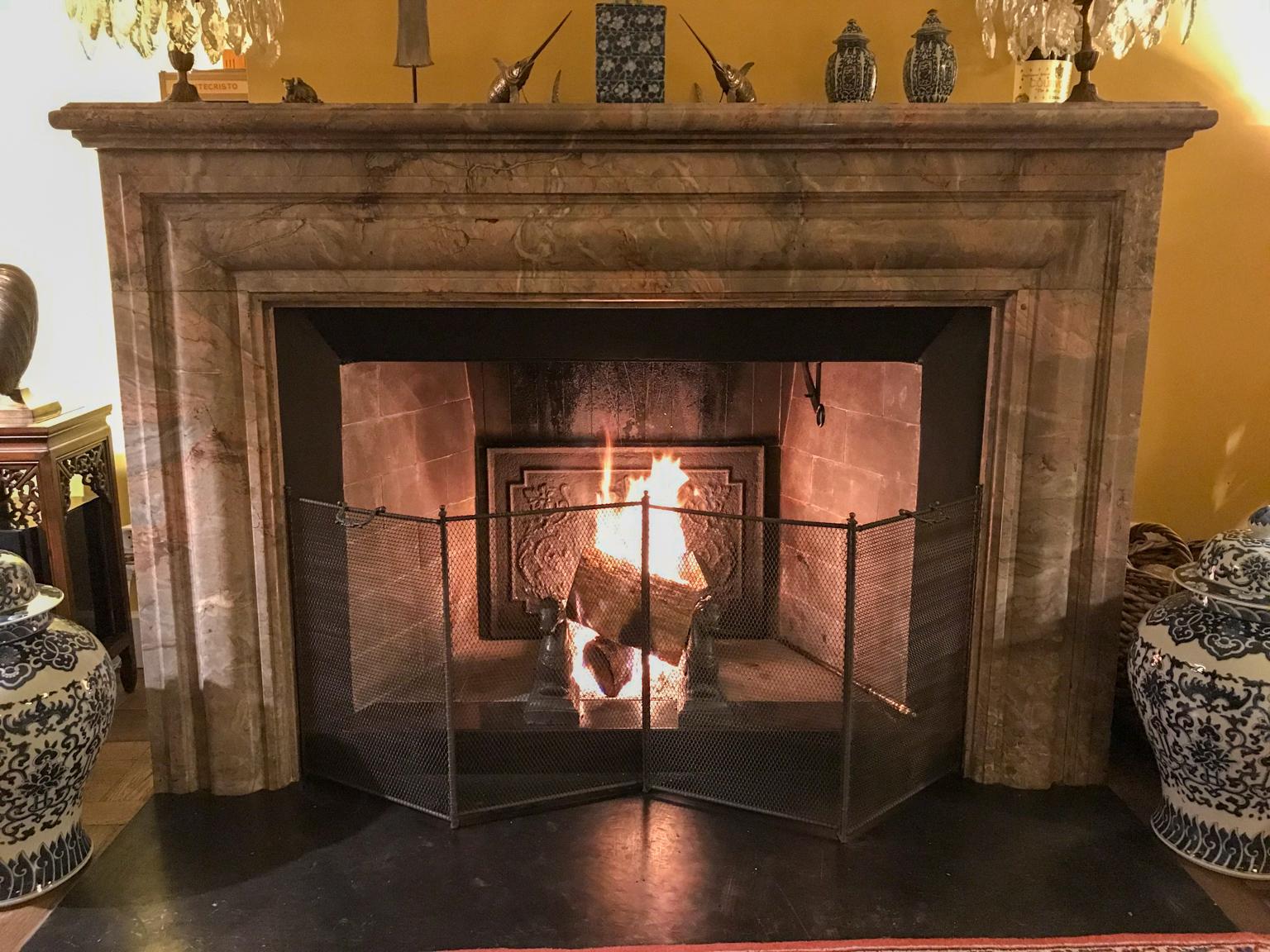 Large, Elegant French Fireplace Screen, Handmade, New, 47