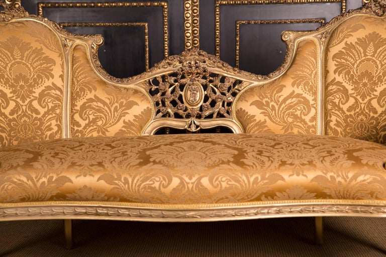 Large Elegant French Sofa Canape in Louis Quinze Style at 1stDibs