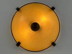 Large & Elegant Mid-Century Modern Flush Mount or Ceiling Fixture Germany 1950s