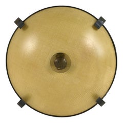 Large & Elegant Mid-Century Modern Flush Mount or Ceiling Fixture Germany 1950s