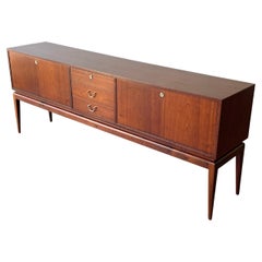 Large & Elegant Mid-Century Modern Walnut Credenza