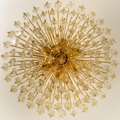 Large Elegant Six-Tier Cristal Venini Chandelier, 1960