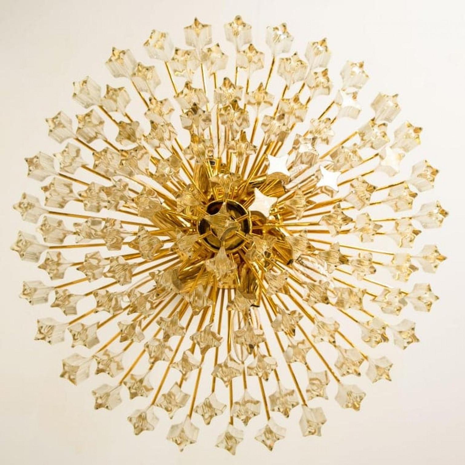 Austrian Large Elegant Six-Tier Cristal Venini Chandelier, 1960 For Sale