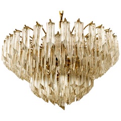 Large Elegant Six-Tier Cristal Venini Chandelier, 1960