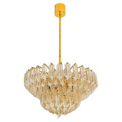 Large Elegant Six-Tier Cristal Venini Chandelier, 1960