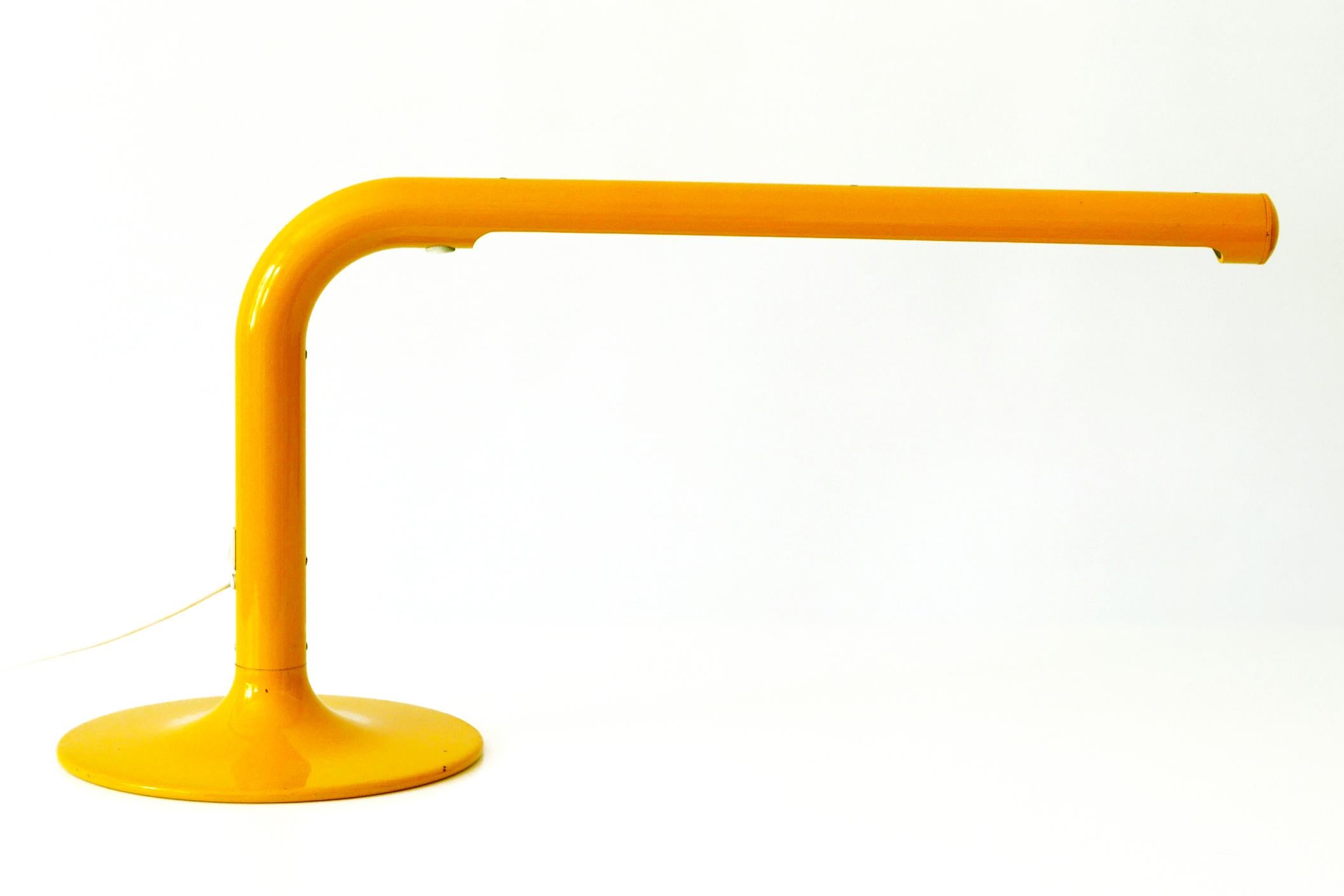 Metal Large & Elegant Tube Table Lamp by Anders Pehrson for Ateljé Lyktan, 1960s For Sale