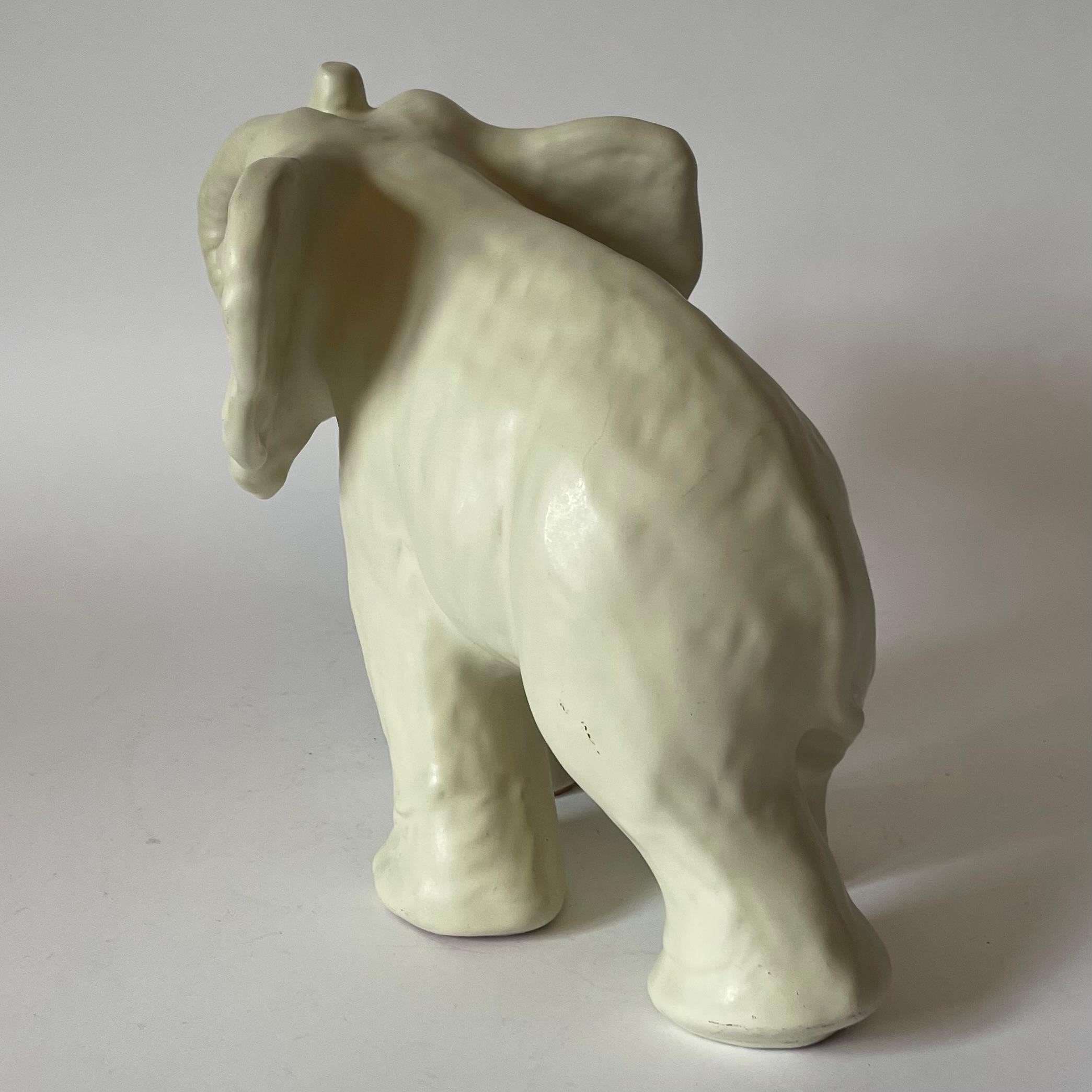 Suédois Large Elephant by Vicke Lindstrand for Upsala-Ekeby, Sweden, 1940s en vente