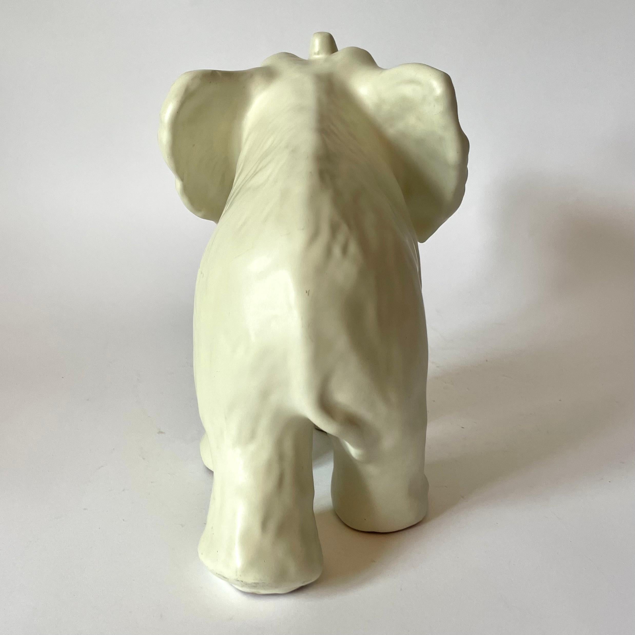 Poterie Large Elephant by Vicke Lindstrand for Upsala-Ekeby, Sweden, 1940s en vente