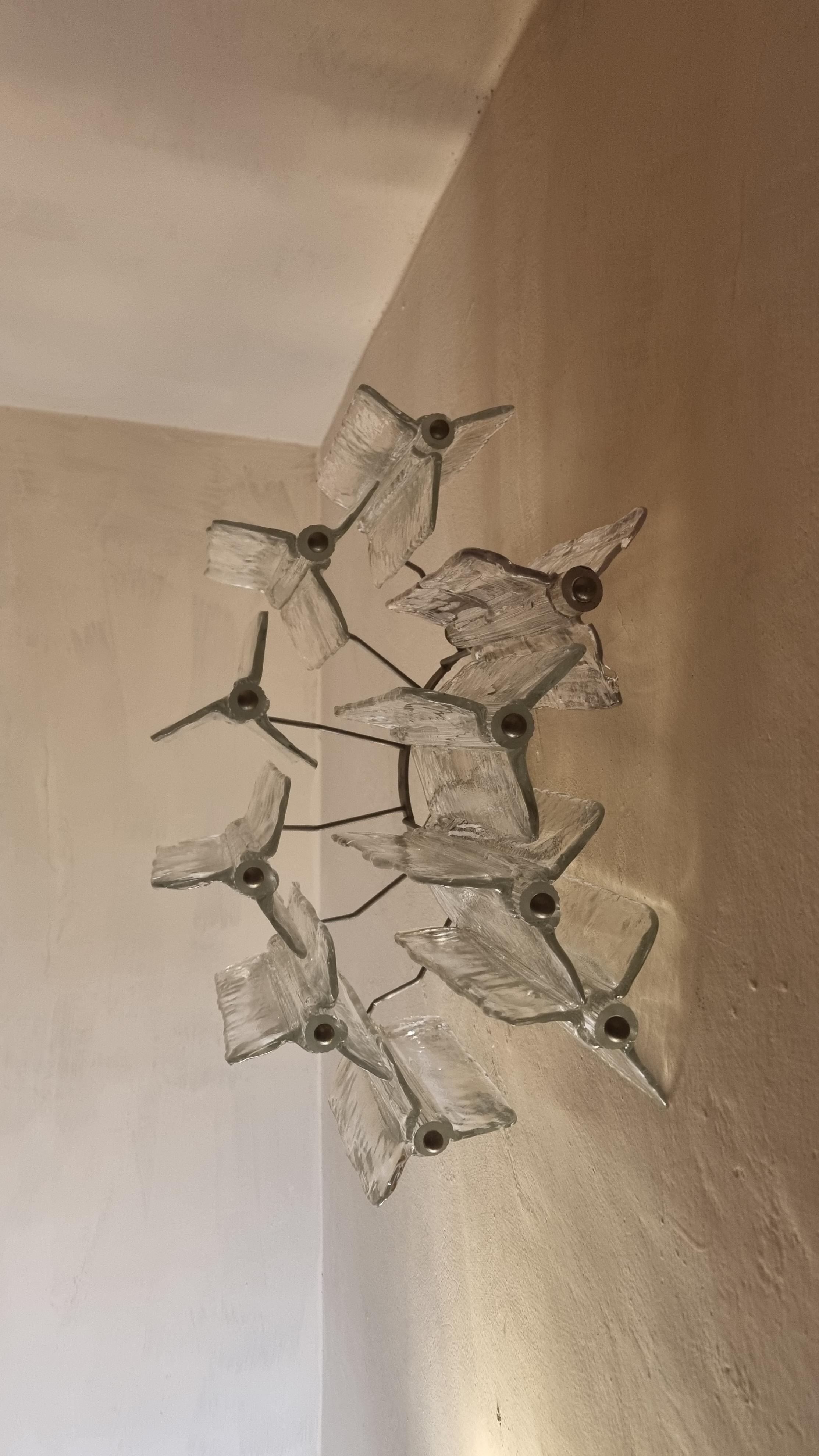 Large Elica wall sconce designed by Toni Zuccheri for Venini 1965 in vendita 3