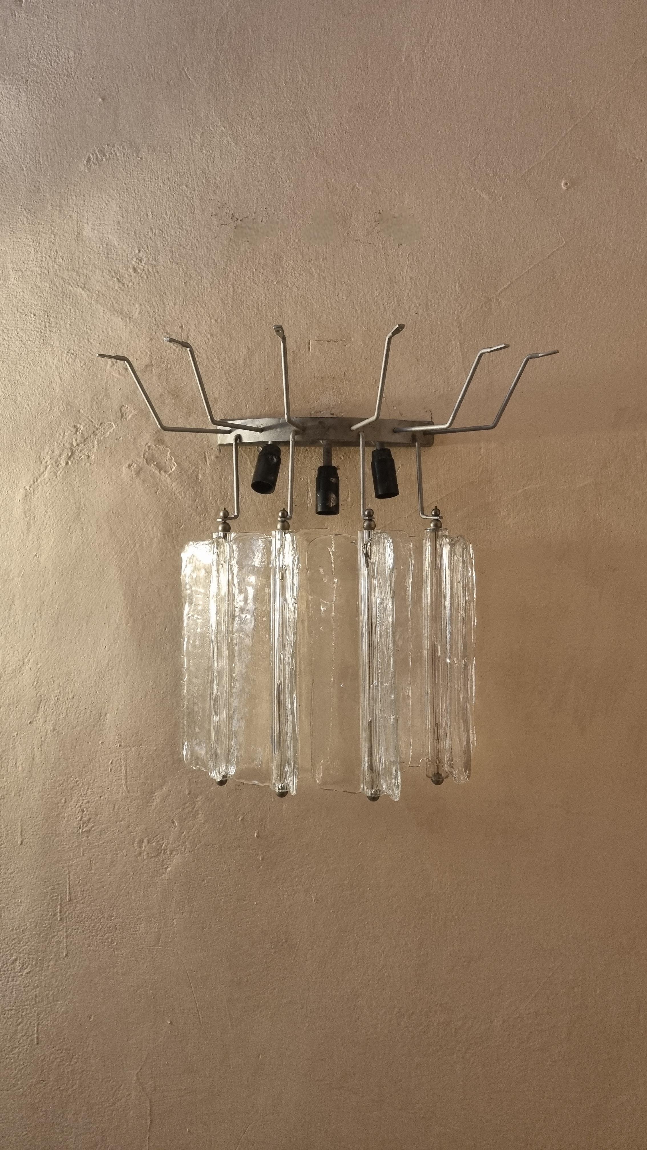 Large Elica wall sconce designed by Toni Zuccheri for Venini 1965 in vendita 5