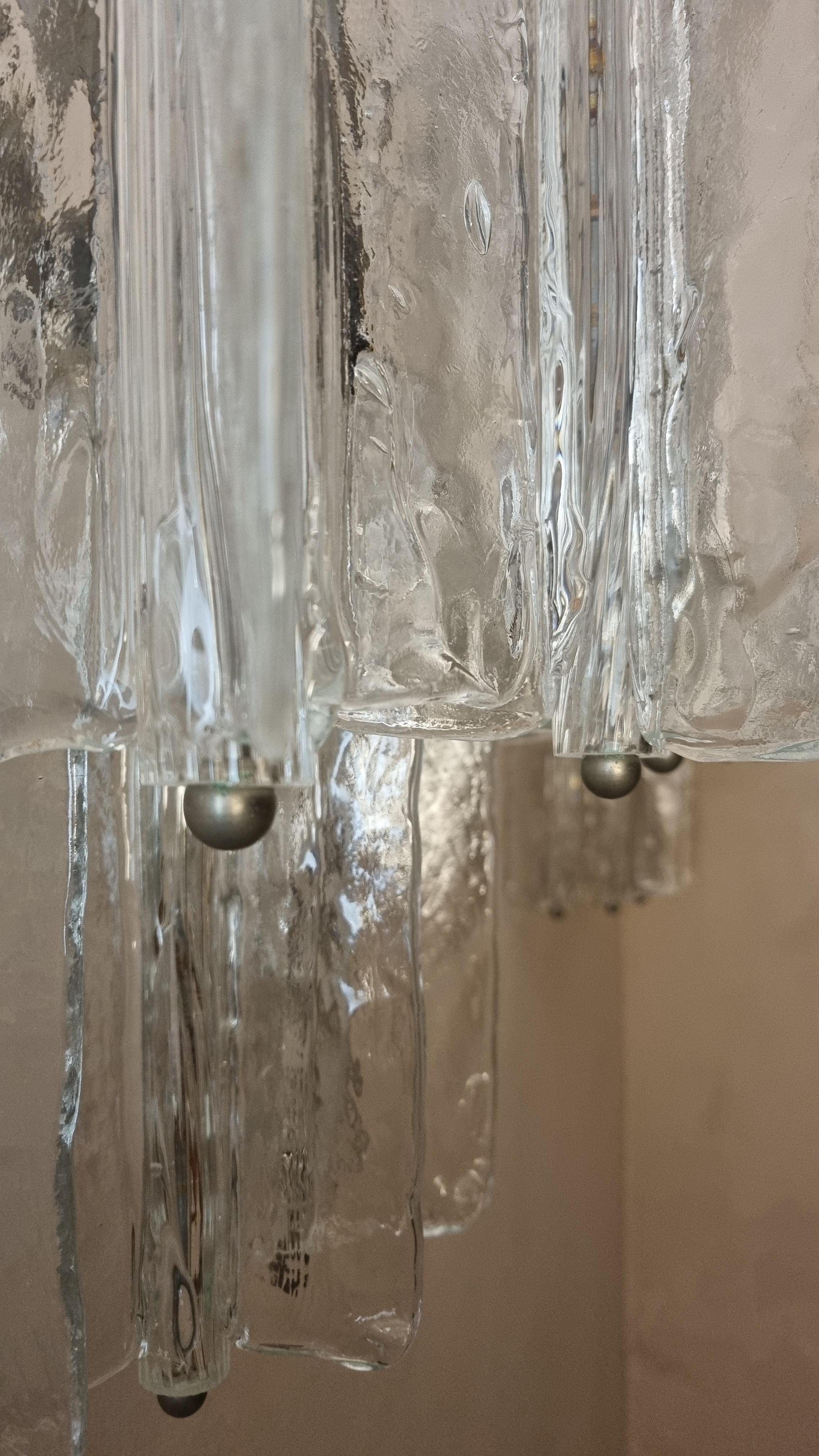 Italian Large Elica wall sconce designed by Toni Zuccheri for Venini 1965 in vendita