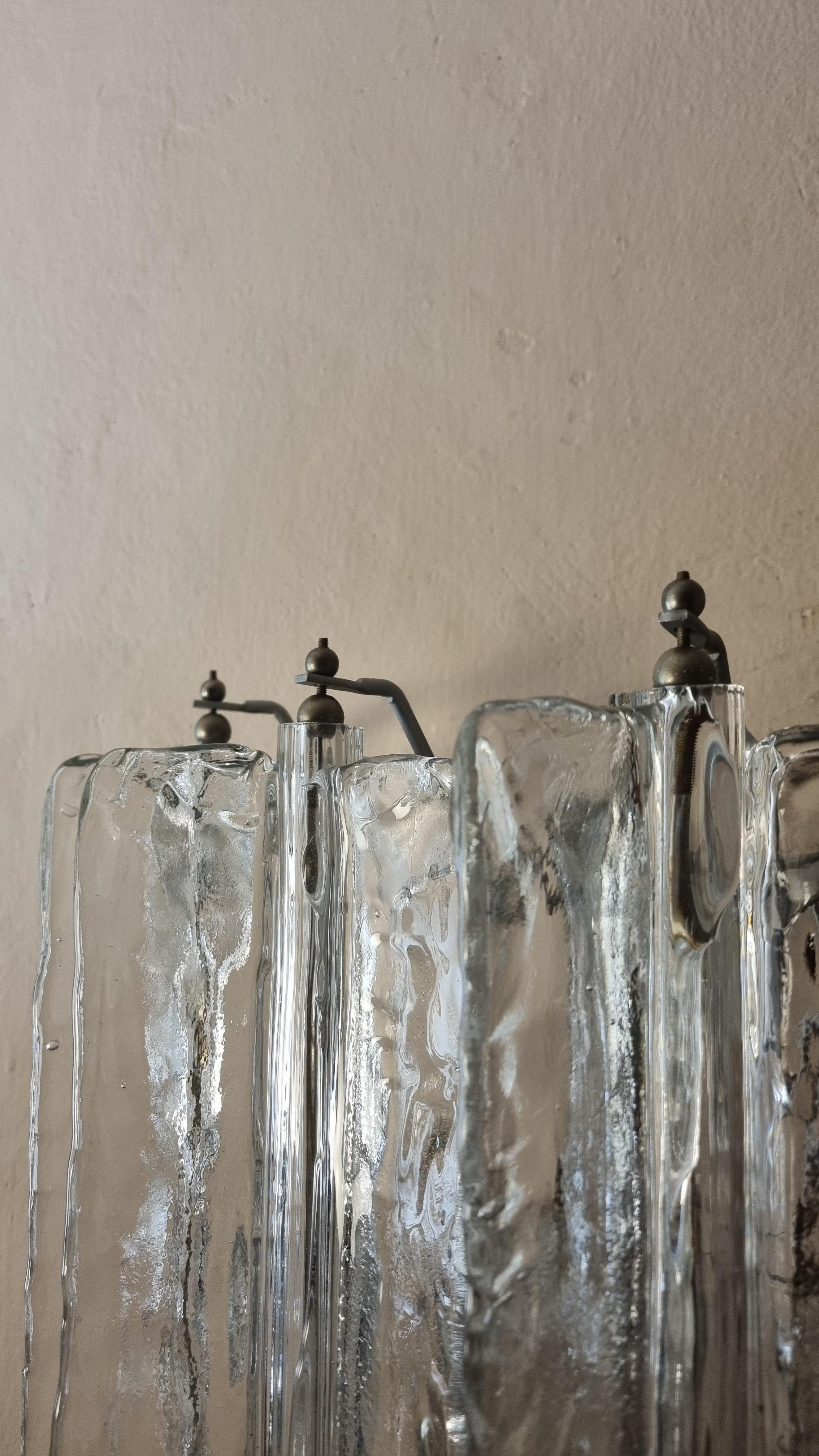 Large Elica wall sconce designed by Toni Zuccheri for Venini 1965 in vendita 2