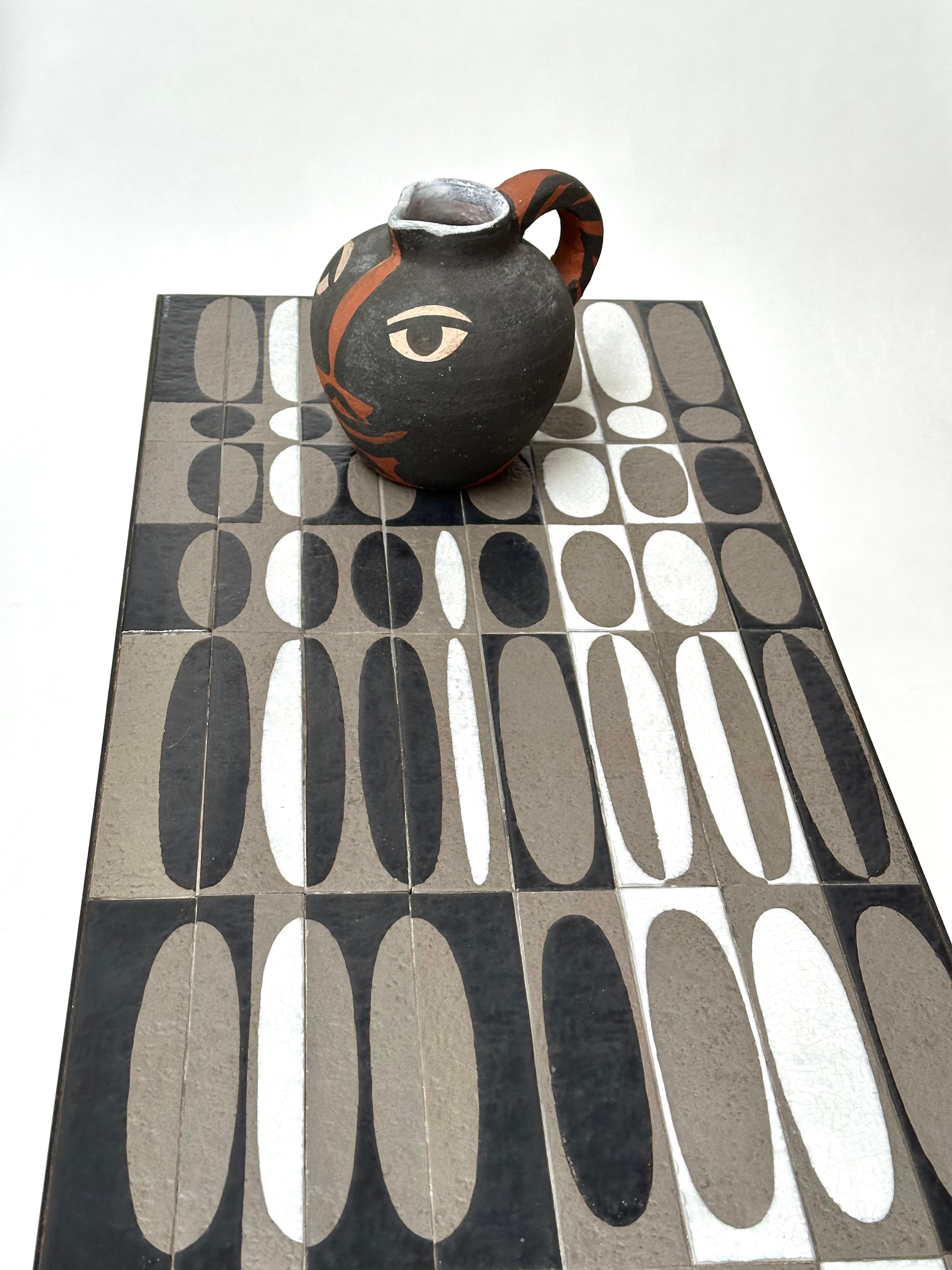 Grande table basse Ellipses, Roger Capron, Vallauris, vers 1960 en vente 8