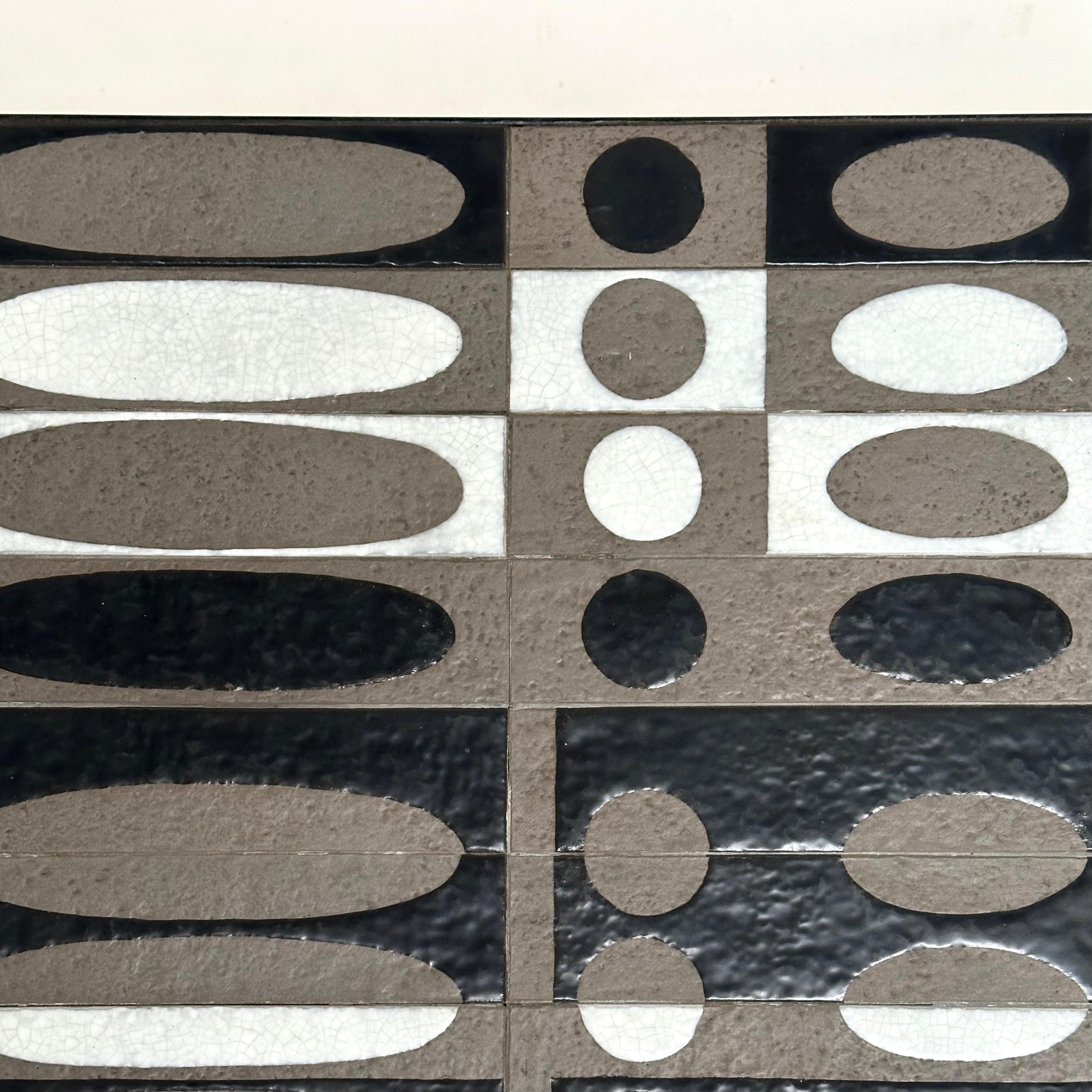 Français Grande table basse Ellipses, Roger Capron, Vallauris, vers 1960 en vente