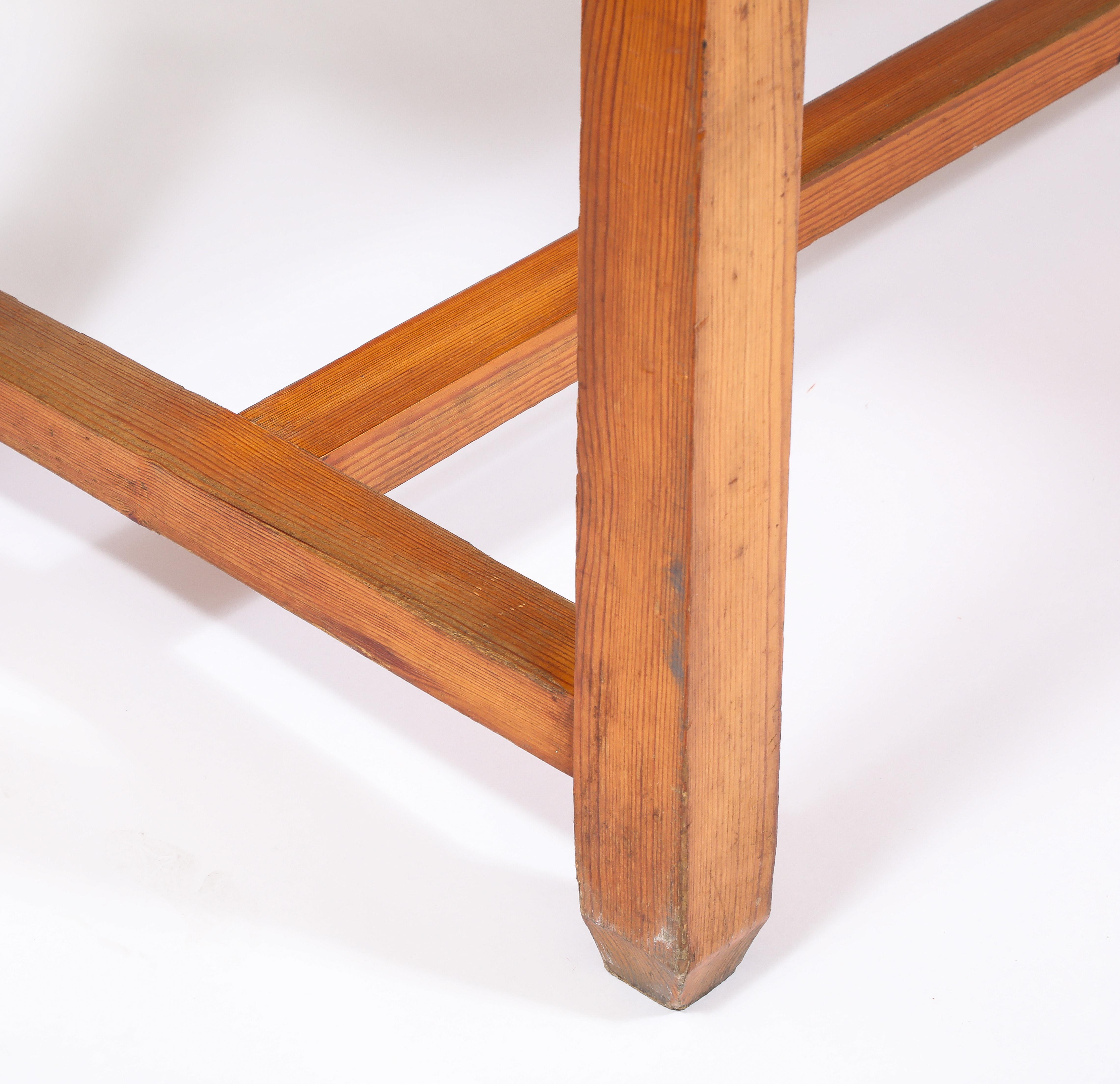 Ceramic Large Elm and La Borne Tile Table, France 1950's For Sale