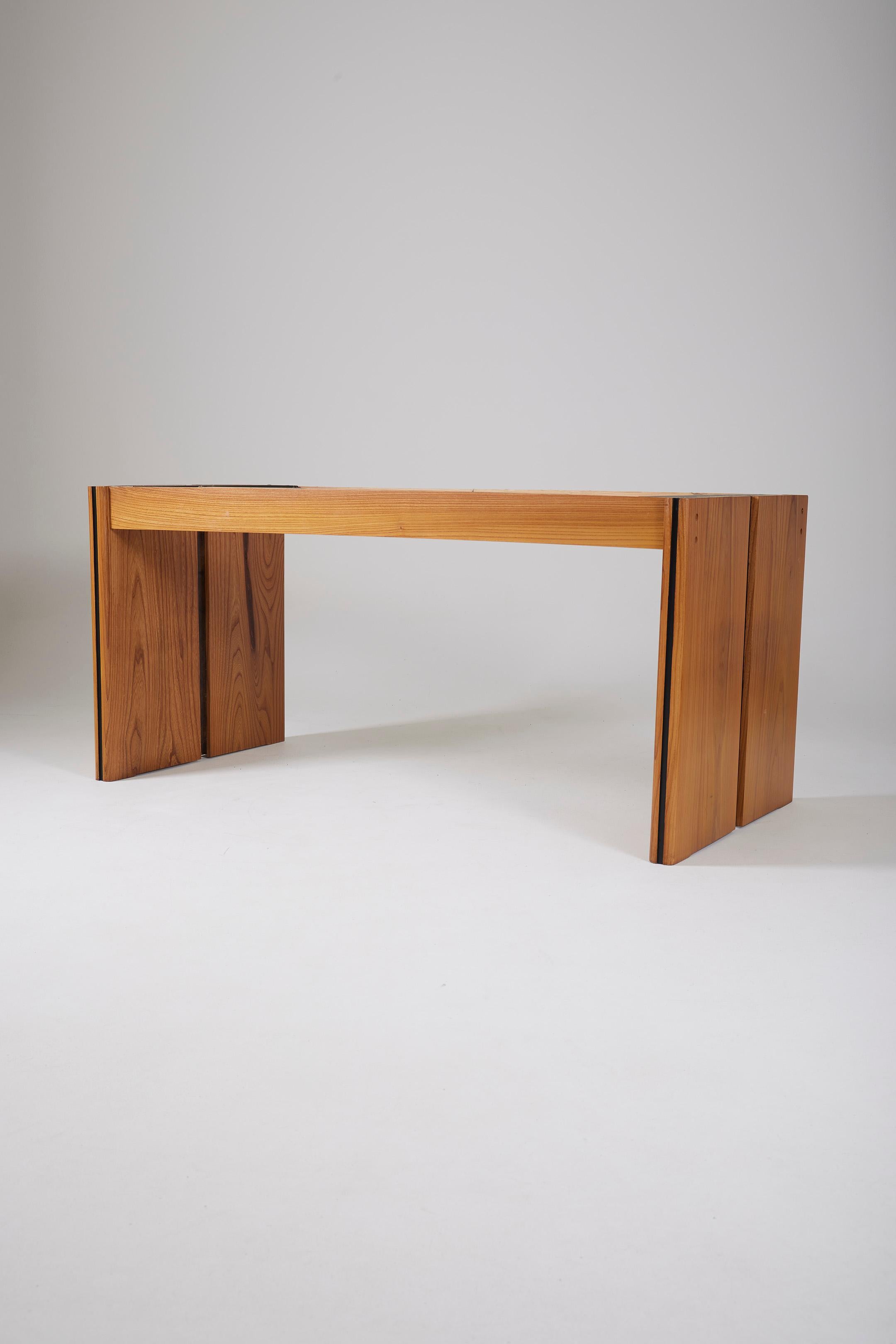 Large elm dining table 7
