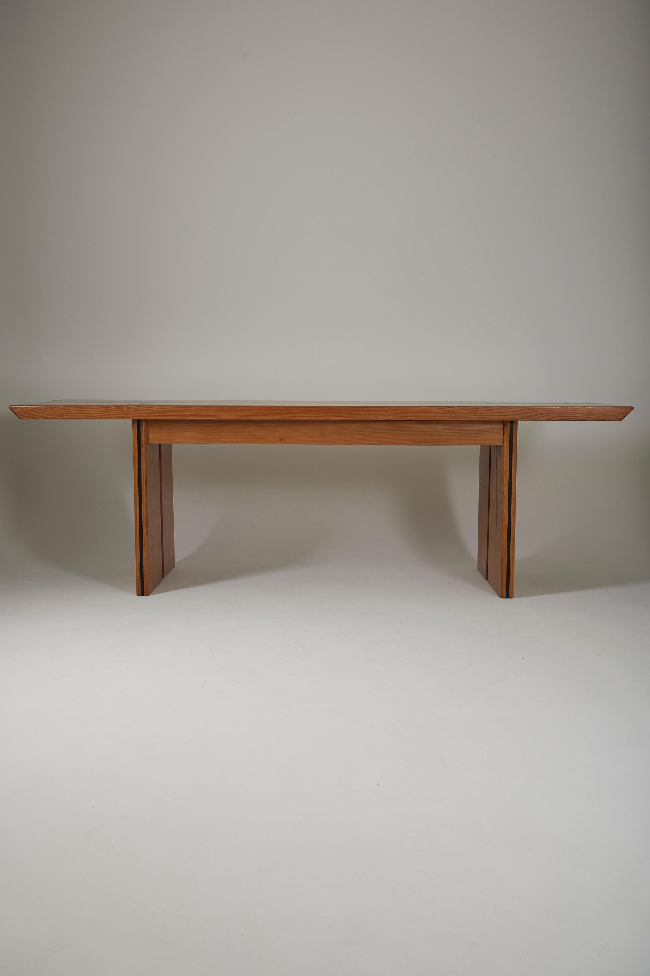 Large elm dining table 1