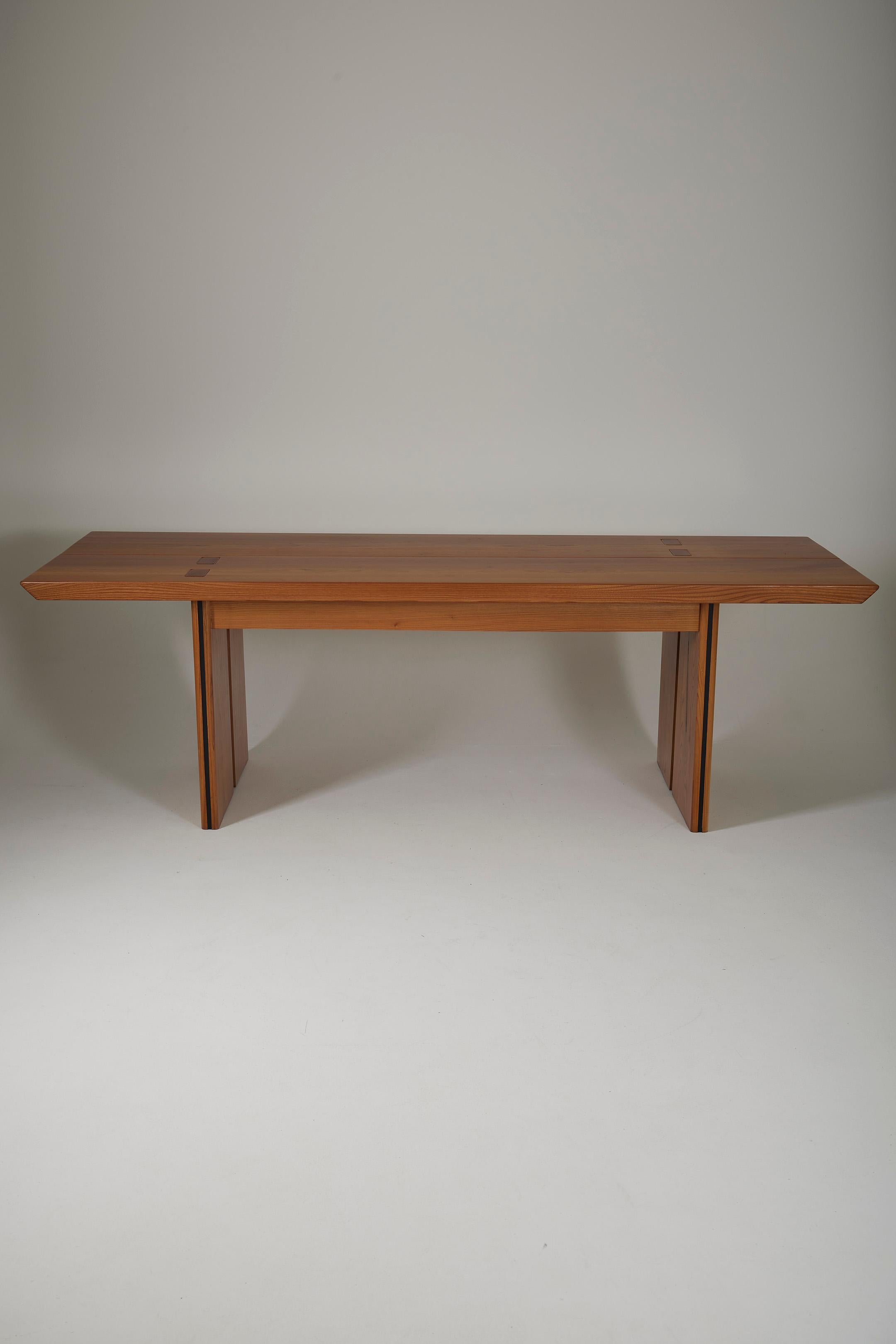 Large elm dining table 2