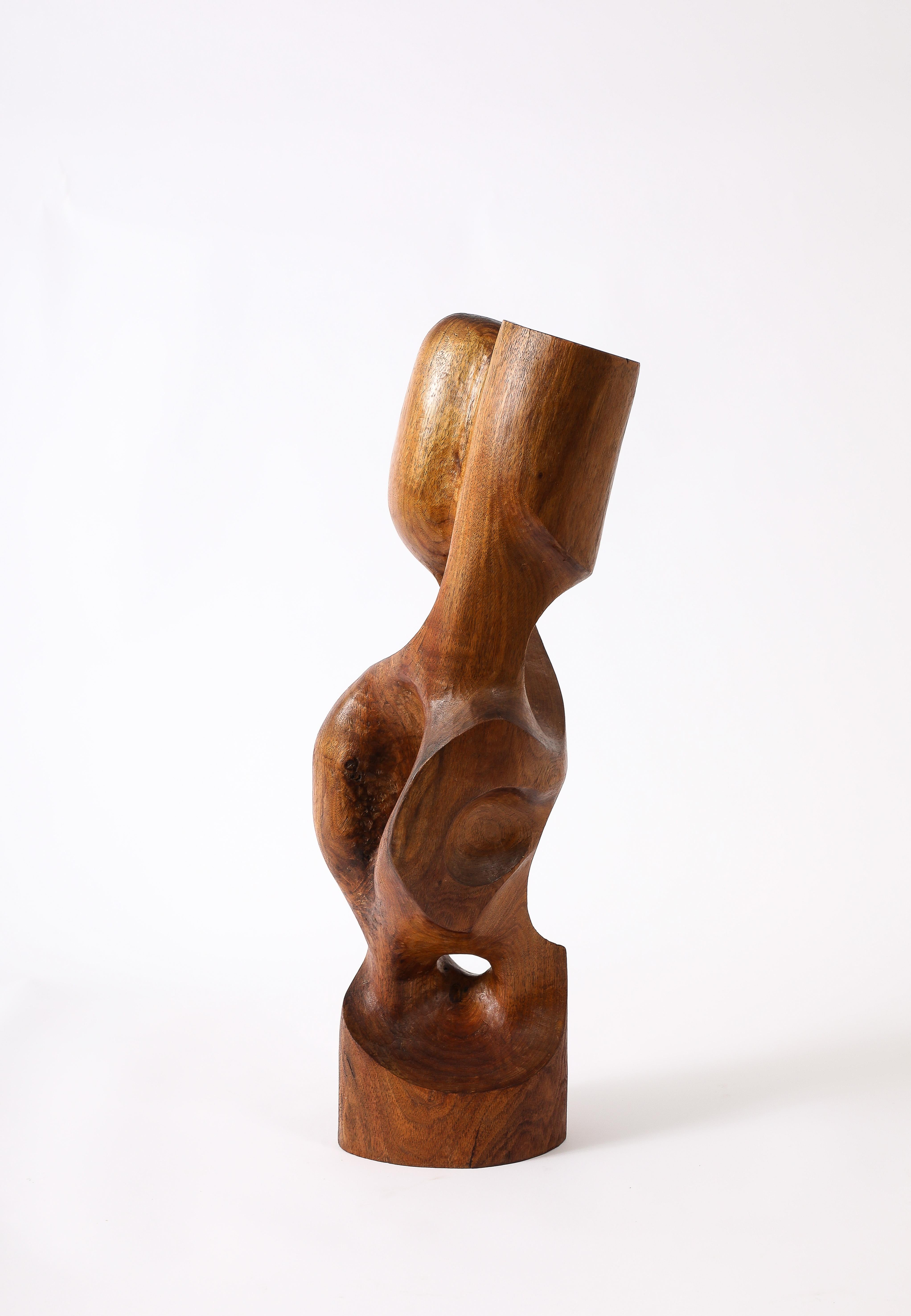 20ième siècle Grande sculpture en orme à la manière d'Alexandre Noll, France, années 1950 en vente