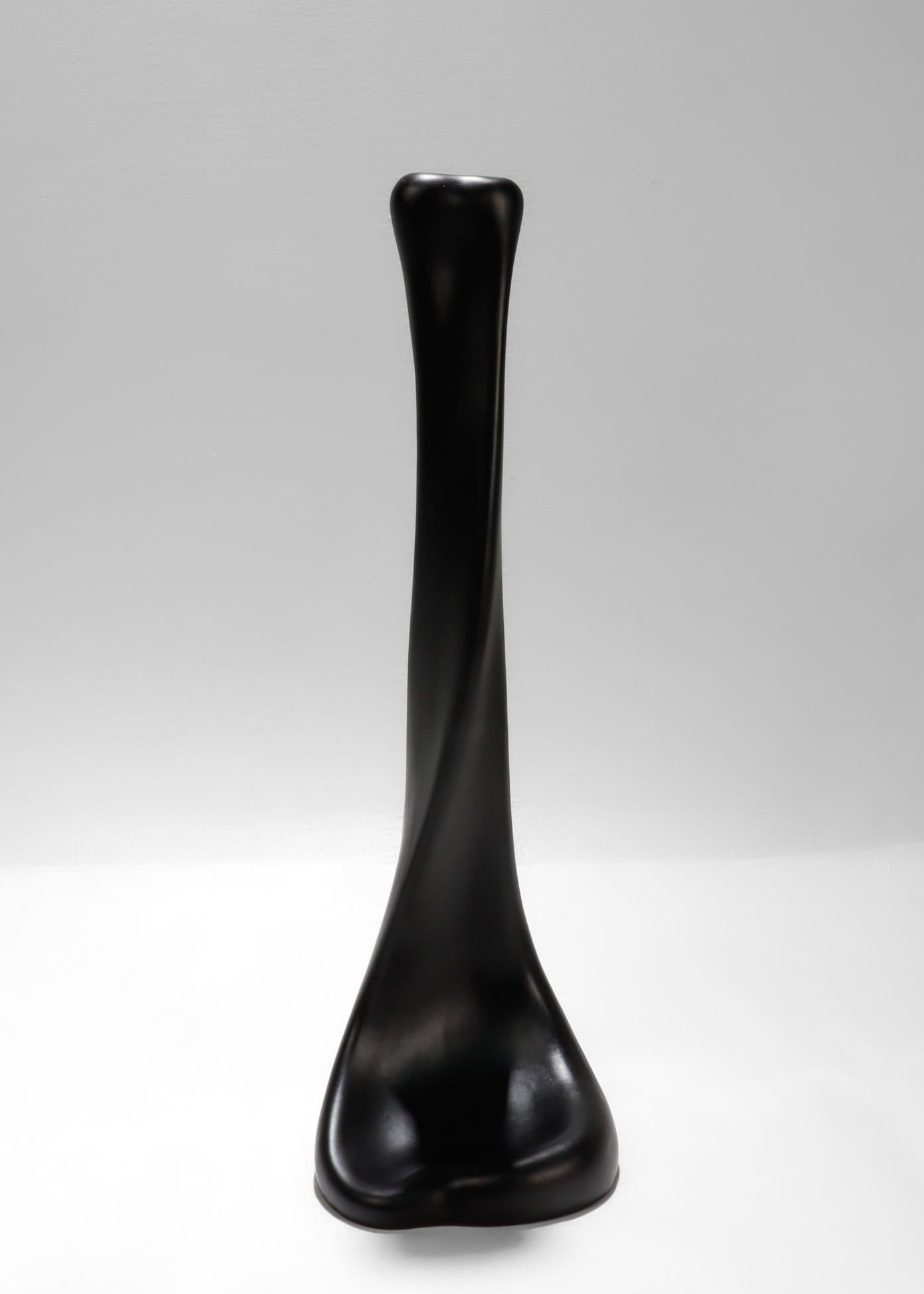 Italian Large Elsa Peretti for Tiffany & Co. 'Bone' Ceramic Candlestick Holder