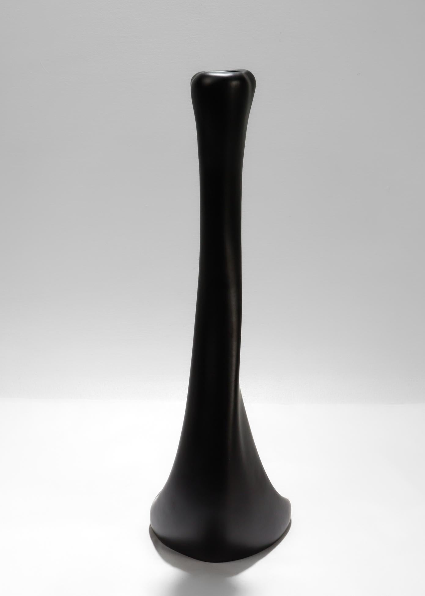 Large Elsa Peretti for Tiffany & Co. 'Bone' Ceramic Candlestick Holder In Good Condition In Philadelphia, PA