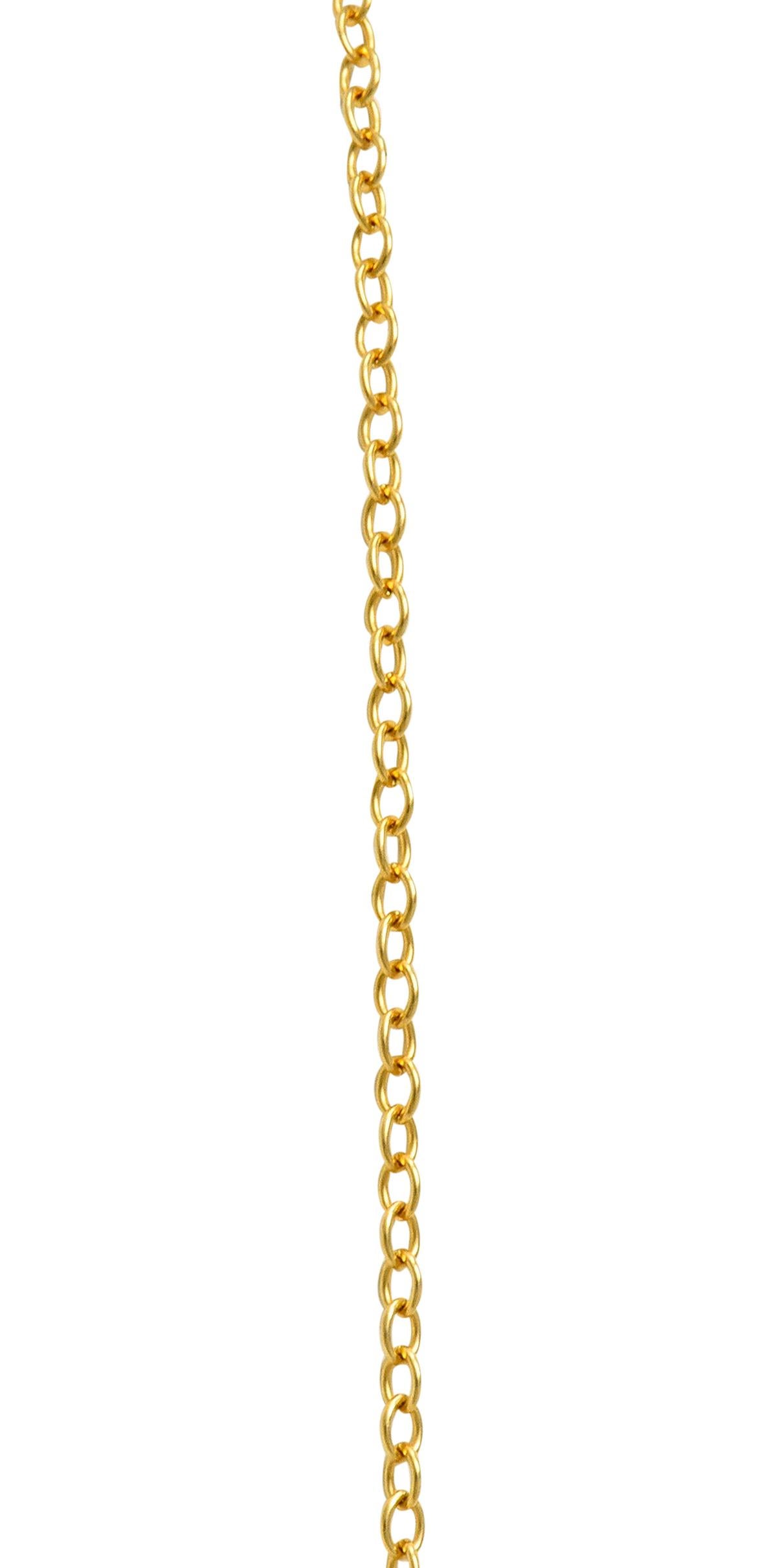 Large Elsa Peretti Tiffany & Co. 18 Karat Gold Open Heart Pendant Necklace 5